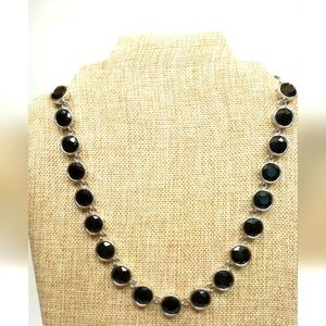 Chic Black and Silver Necklace